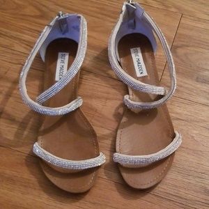 Steve Madden silver rhinestone sandals